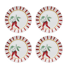 Cucina Chilli 20cm Porcelain Side Plates (Set of 4)