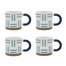 Modelli Dash 330ml Stoneware Mugs (Set of 4)