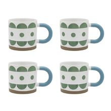 Modelli Scallop 330ml Stoneware Mugs (Set of 4)