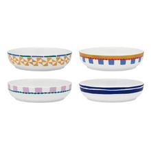 4 Piece Valentina 21.5cm Porcelain Pasta Bowl Set (Set of 3)