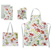 6 Piece Valentina Apron, Oven Mitt, Tea Towel & Tote Bag Set