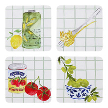12 Piece Valentina Square Coaster Set