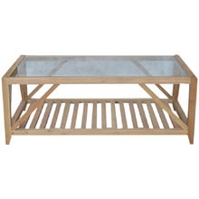 Garreth Rectangular Oak Wood Coffee Table