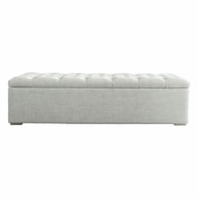 Large Chelsea Linen Storage Ottoman