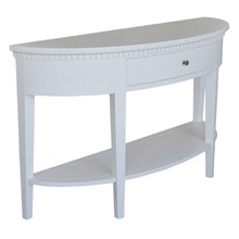 White Corazon Console Table