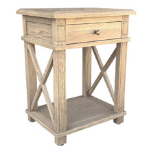Samuel Oak Wood Side Table