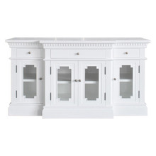 White Sebastian 4 Door TV Unit