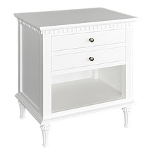 White Mavis Bedside Table