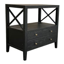 Corwin Oak Wood Bedside Table