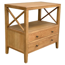 Corwin Oak Wood Bedside Table