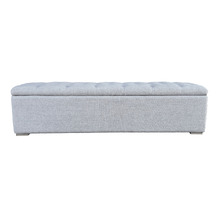 Large Chelsea Linen Storage Ottoman