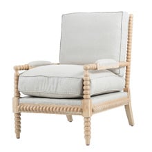 White Washed Allie Armchair