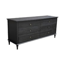 Harland Oak Wood 6 Drawer Chest
