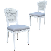 McKenna Birch Wood & Linen Dining Chairs (Set of 2)
