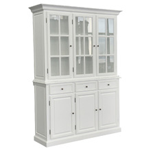 White Hampton Display Cabinet