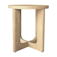 Emery Oak Wood Side Table