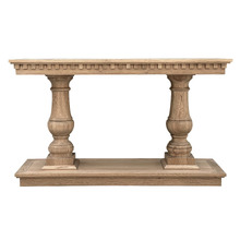 Balustrade Oak Console Table