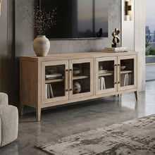 153cm Balto 4 Door Oak Wood TV Unit