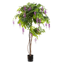 190cm Potted Faux Purple Wisteria Tree