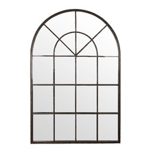 Conservatory Arched Iron Mirror