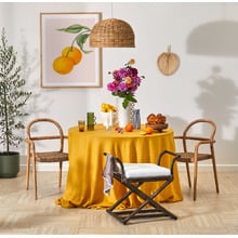 Brown Bahamas Rattan Stool with Cushion