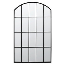 Bordeaux Arched Iron Garden Mirror