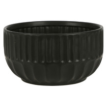Black Isola 25.5cm Ceramic Fruit Bowl