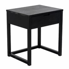 Rustic Olwen Oak Wood Bedside Table
