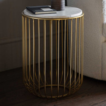 Xyon Metal & Marble Side Table