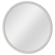 Octavio Round Oak Wood Wall Mirror