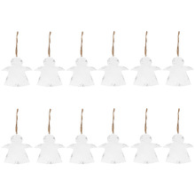 White Angel Hanging Christmas Tree Ornaments (Set of 12)