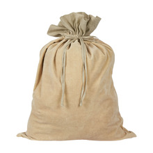 Beige Velvet Christmas Sack