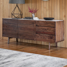 Beckett Acacia Wood & Marble Sideboard Buffet