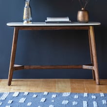 Buena Marble & Acacia Wood Console Table