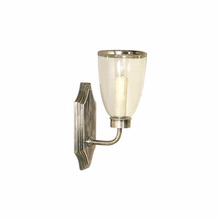 Westbrook Antique Silver Glass Hurricane Wall Sconce