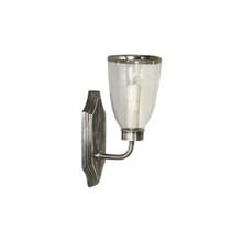 Westbrook Shiny Nickel Glass Hurricane Wall Sconce