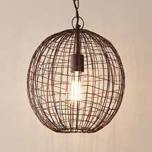 Cray Round Wire Weave Pendant Light