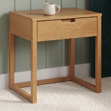 Rustic Olwen Oak Wood Bedside Table
