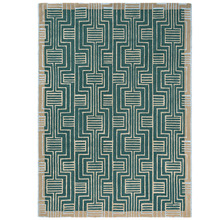 Green Kinmo Hand-Tufted Wool & Viscose Rug