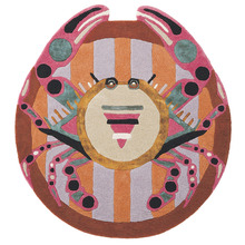 Cancer Zodiac Hand-Tufted Wool-Blend Round Rug