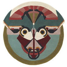Taurus Zodiac Hand-Tufted Wool-Blend Round Rug