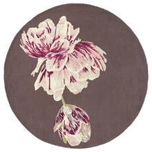 Aubergine Tranquility Hand-Tufted Round Rug