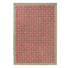 Dusted Pink T Monogram Outdoor Rug