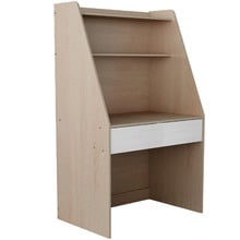 Light Oak Galway Desk with Hutch & Drawer
