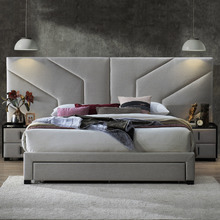 3 Piece Oat White Spring King Bedroom Set