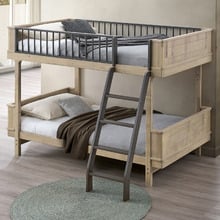 Melea Single Rubberwood Convertible Bunk Bed