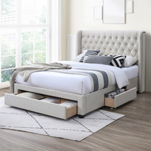 Alani Upholstered Bed Frame with Drawers