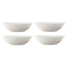 Casual White Evolve 18cm Porcelain Cereal Bowls (Set of 4)