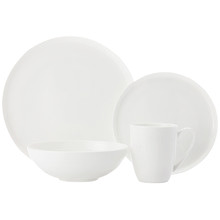 16 Piece Pearlesque Fine Bone China Coupe Dinner Set