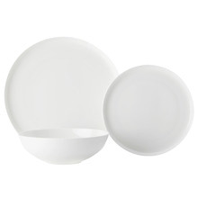 18 Piece Pearlesque Fine Bone China Coupe Dinner Set